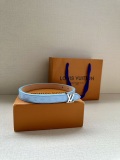Louis Vuitton Fashion Versatile Logo Letter Double Sided Belt 20MM