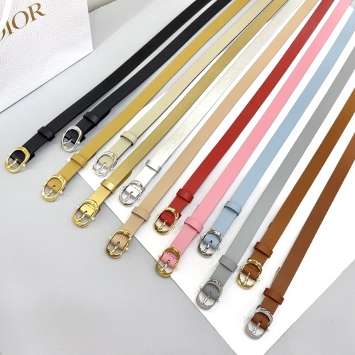 Dior Fashion Versatile Double Sided Head Leather Belt 20MM
