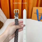 Louis Vuitton Fashion Versatile Logo Letter Belt 20MM