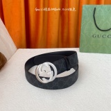 Gucci Classic Versatile Embossed Double G Belt 40MM