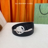 Gucci Classic Versatile Embossed Double G Belt 40MM
