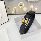 Chanel New Fashion Versatile Double Sided Head Leather Belt 30MM