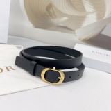 Dior Fashion Versatile Double Sided Head Leather Belt 20MM