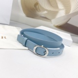 Dior Fashion Versatile Double Sided Head Leather Belt 20MM