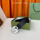 Gucci Classic Versatile Embossed Double G Belt 40MM