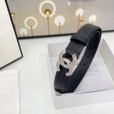 Chanel New Fashion Versatile Double Sided Head Leather Belt 30MM