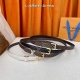 Louis Vuitton Fashion Versatile Logo Letter Belt 20MM