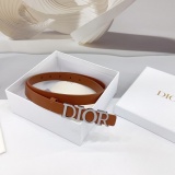 Dior New Fashion Versatile Double Sided Head Leather Belt 20MM
