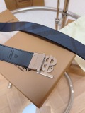 Burberry New Classic Checkered Leather Belt 35MM
