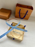Louis Vuitton Fashion Versatile Logo Letter Double Sided Belt 20MM