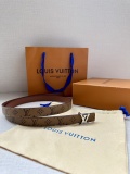 Louis Vuitton Fashion Versatile Logo Letter Double Sided Belt 20MM
