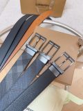 Burberry New Classic Black Leather Belt 35MM
