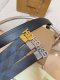 Burberry New Classic Checkered Leather Belt 35MM