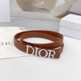 Dior New Fashion Versatile Double Sided Head Leather Belt 20MM