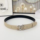 Chanel New Fashion Versatile Double Sided Head Leather Belt 30MM