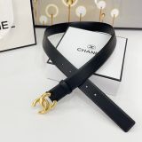 Chanel New Fashion Versatile Double Sided Head Leather Belt 30MM