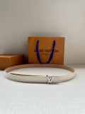 Louis Vuitton Fashion Versatile Logo Letter Double Sided Belt 20MM
