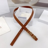 Dior New Fashion Versatile Double Sided Head Leather Belt 20MM