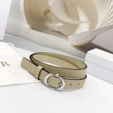 Dior Fashion Versatile Double Sided Head Leather Belt 20MM