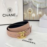 Chanel New Fashion Versatile Double Sided Head Leather Belt 30MM