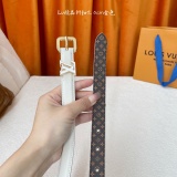 Louis Vuitton Fashion Versatile Logo Letter Belt 20MM