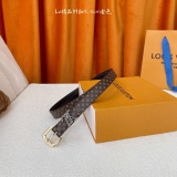 Louis Vuitton Fashion Versatile Logo Letter Belt 20MM