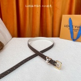 Louis Vuitton Fashion Versatile Logo Letter Belt 20MM
