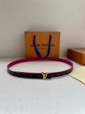 Louis Vuitton Fashion Versatile Logo Letter Double Sided Belt 20MM