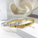 Dior Fashion Versatile Double Sided Head Leather Belt 20MM