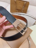 Burberry New Classic Black Leather Belt 35MM