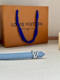 Louis Vuitton Fashion Versatile Logo Letter Double Sided Belt 20MM