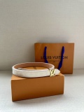 Louis Vuitton Fashion Versatile Logo Letter Double Sided Belt 20MM