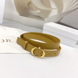 Dior Fashion Versatile Double Sided Head Leather Belt 20MM