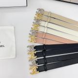 Chanel New Fashion Versatile Double Sided Head Leather Belt 30MM