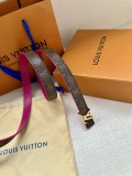 Louis Vuitton Fashion Versatile Logo Letter Double Sided Belt 20MM
