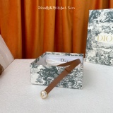 Dior Women's Versatile Elegant Pearl Leather Belt 15MM