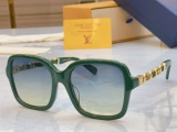 Louis Vuitton New Couple Fashion Versatile Square Sunglasses Size: 55-19-145