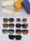 Louis Vuitton New Couple Fashion Versatile Square Sunglasses Size: 55-19-145