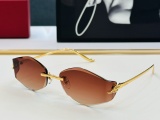 Cartier New Couple Personalized Fashion Versatile Sunglasses Size: 59-18-135
