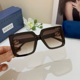 Gucci New Couple Retro Fashion Large Frame Sunglasses