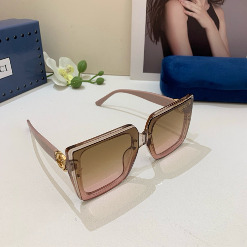 Gucci New Couple Retro Fashion Large Frame Sunglasses