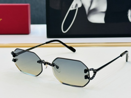 Cartier New Classic Fashion Versatile Frameless Sunglasses Size: 57-18-142