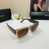 Balenciaga New Couple Square Frame Versatile Sunglasses Anti UV Glasses