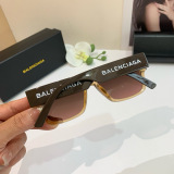 Balenciaga New Couple Square Frame Versatile Sunglasses Anti UV Glasses