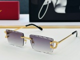 Cartier New Classic Fashion Versatile Frameless Sunglasses Size: 57-18-140