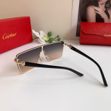 Cartier New Couple Classic Square Frame Sunglasses Trendy Fashion Sunshade Glasses