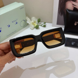 Off White New Couple Classic Square Frame Sunglasses Fashion Sunshade Glasses