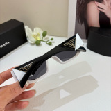 Prada New Couple Classic Triangle Logo Sunglasses Fashion Sunshade Mirror