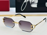 Cartier New Classic Fashion Versatile Frameless Sunglasses Size: 57-18-142