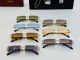 Cartier New Classic Fashion Versatile Frameless Sunglasses Size: 57-18-140